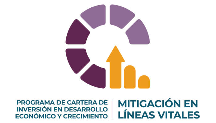 Logo De Programa De Cartera De Inversión En Desarrollo Económico Y Crecimiento – Mitigación En Líneas Vitales