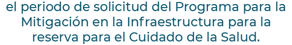 el periodo de solicitud