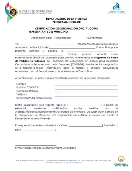 INFRA_NFMP_Form_Certificacion Representante Oficial Municipio (Final)_ES_ v4 Thumbnail