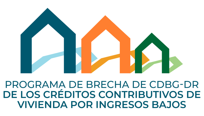 Logo de Programa de Brecha de CDBG-DR de los Créditos Contributivos de Vivienda por Ingresos Bajos
