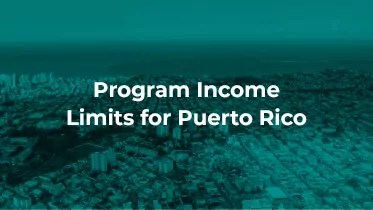 Program Income Limits for Puerto Rico