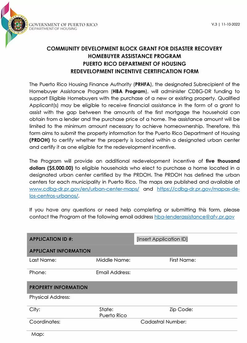 REDEVELOPMENT CERTIFICATION REDEVELOPMENT CERTIFICATION