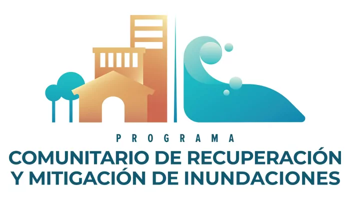 Logo de Programa Comunitario de Recuperación y Mitigación de Inundaciones
